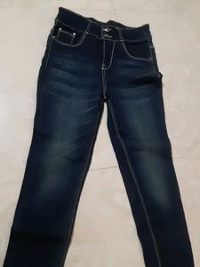 Dark Blue Denim Jeans