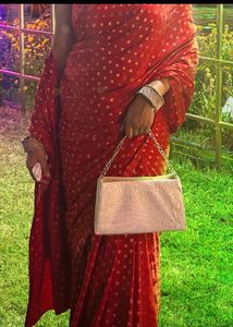 Red Saree Heavy Fabric With Blouse
