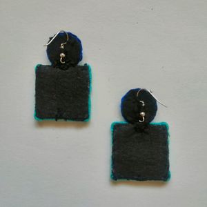 Mirror Embroidery Earrings - 42