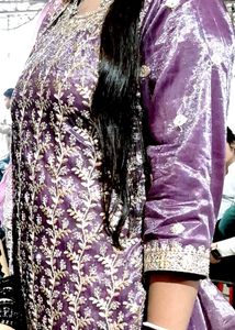 Pakistani Georgette Suit With Garara And Dupatta