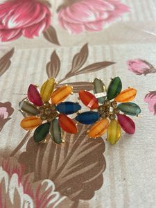 Colorful Flower Earrings
