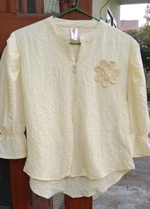 Elegant Yellow Floral top