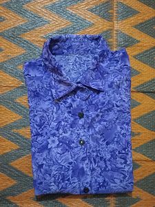 Purple Floral Print Ethnic Kurta