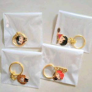 🧙‍♂️✨ Harry Potter-Themed Keychain Set