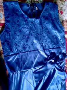 Elegant Navy Blue Party Dress For Girls New Cutie