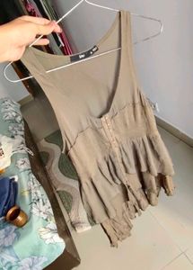 Stylish Olive Green Top
