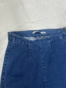 Navy Blue Jeggings W Chain