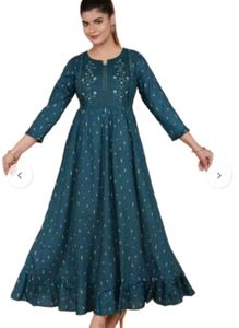 Elegant Embroidered Long Drees ✨️