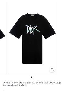 Dior Black Logo Tee