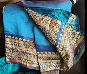 Blue ready to wear Saree