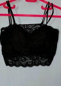 Lace Bralette Set - Black &amp; White