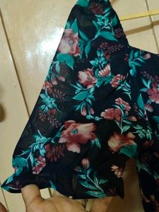 Black Floral Gown