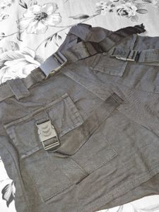 Black Cargo  Shorts