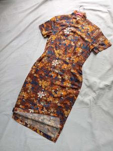 Floral Cheongsam Dress