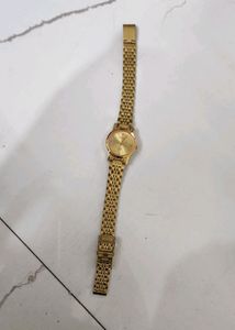 Sonata Watch Golden Color
