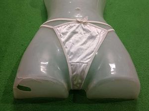 White Butterfly Detail Thong