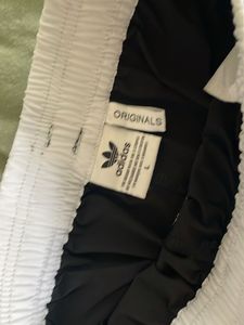 Brand New Adidas Black &amp; White Trefoil Track Pant