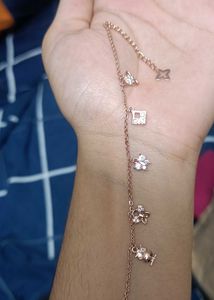 GIVA 925 REAL SILVER Bracelet (Rose Gold Plating)