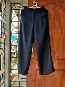 High Waist Korean Trouser Midnight Blue