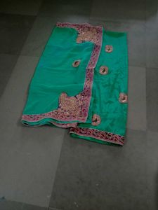 Green Dress Material