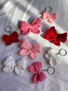 2 Crochet Bow Keychain 🎀