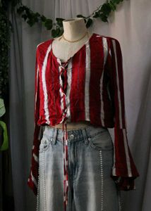 Striped Long Sleeve Top