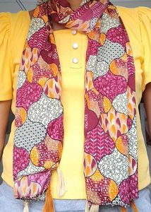 Floral Paisley Print Scarf