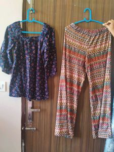 Combo Of Top & Palazoo