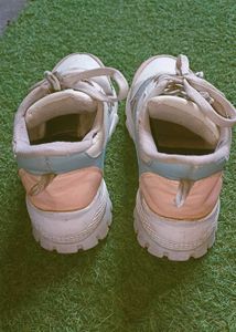 Retro Pastel Colorblock Sneakers