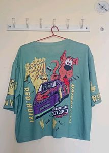 Back Print Crop Tshirt (Scooby Doo)🐶