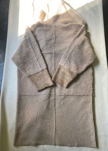 Hooded Faux Suede Coat