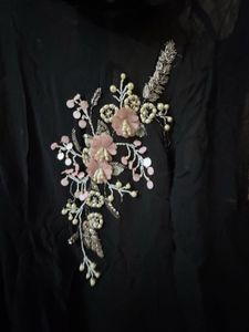 Stylish Black Georgette Dress