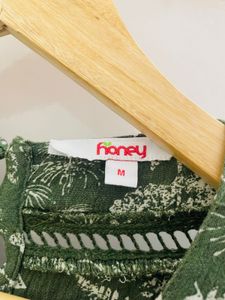 Floral Green Top (Pure Cotton fabric)