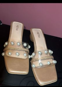 Metro Pearl Embellished Heels