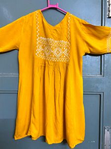 This The Mustard Yellow Tunic Kurta