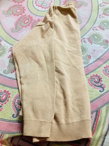 Beige Knitted Pullover