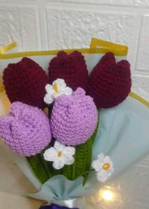 Crochet Tulip Bouquet