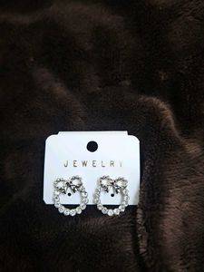 Sparkling Bow Earrings