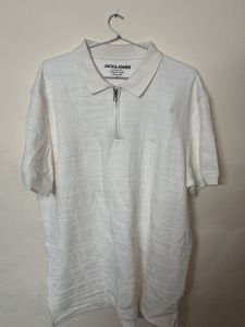 Jack & Jones White Polo Shirt