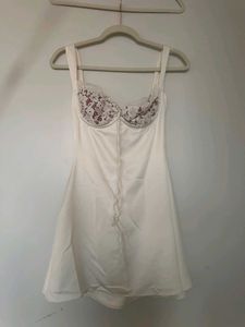 Single Strp White Dress