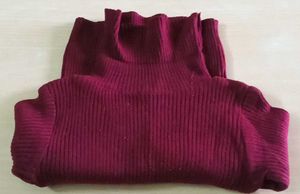 Burgundy Turtleneck Sweater