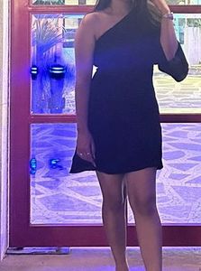 Black One-Shoulder Dress