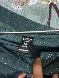 Sparkly Green Mini Skirt