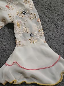 Cream Garara For Girls