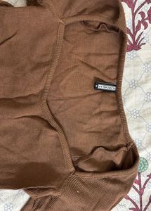 Brown Long Sleeve Top