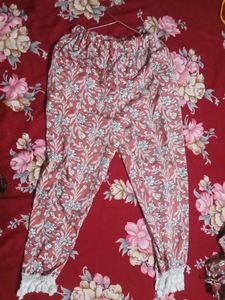 Pink Frock With Pant (Set )