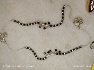 Black Pearl Anklet,Payal