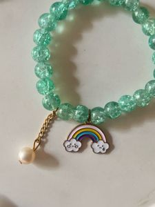 Green Beaded Bracelet