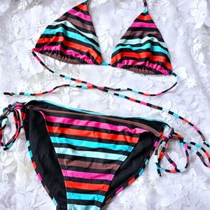 Striped Bikini Set