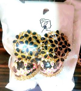 Enamel Jhumka Earrings